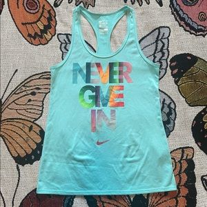 Nike The Nike Tee Athletic Cut Dri-Fit Tank Size S